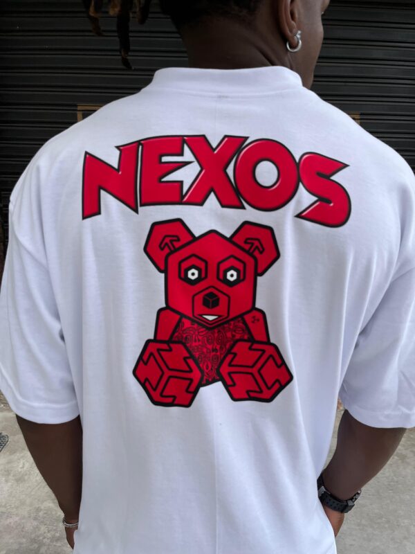 OVERSIZED WHITE 3DPINK BEAR - Image 2